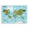 Stupell Industries Kid's Animal World Map Favorite Regional Wildlife Wall Plaque